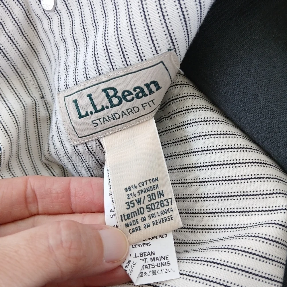 L.L. Bean Corduroy Standard Fit Pants 35x30